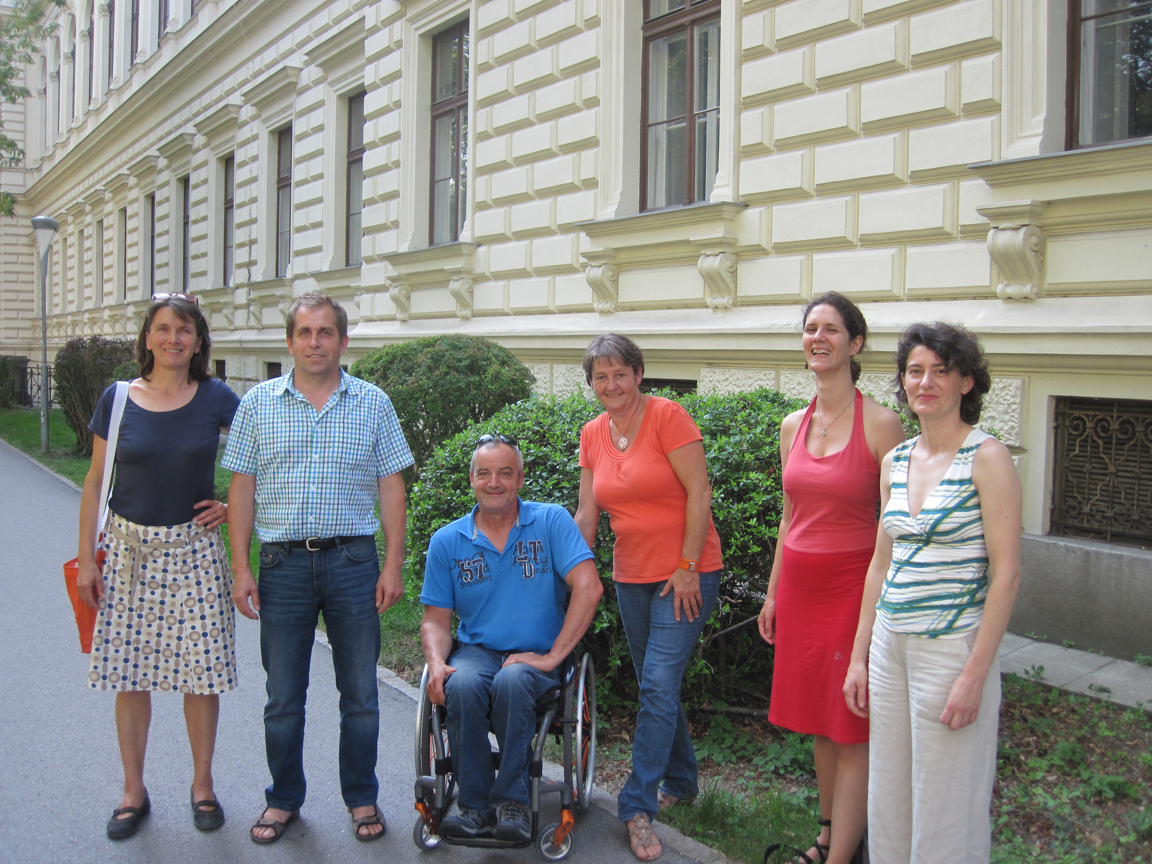 Ein Teil des Team AGES auf Besuch in Graz